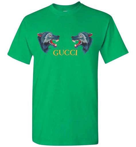 gucci wolf print t shirt